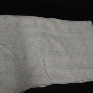 Aden Anais Muslin Baby Swaddle Blanket White Teal